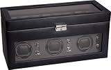 Dulwich - 70258 - Remontoir pour 3 montres automatiques avec compartiment coffret 8 montres (prise anglaise)