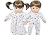 MOON AND STAR PAJAMAS AND NIGHTGOWN FOR AMERICAN GIRL DOLLS BITTY TWINS AND BITTY BABY