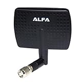 Alfa 2.4HGz 7dBi Booster SMA and TNC Panel High-Gain Screw-On Swivel Antenna for Routers or Network Card Adapters - Fits Linksys WRT54G, WRT54GL, BEFW11S4, WAP54G, WAP11, WSB24, WRT54GS and all 802.11g TNC connectors