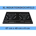 XL DOPPEL INDUKTION KOCHPLATTE KOCHFELD INDUKTIONSKOCHPLATTE INDUKTIONSKOCHFELD