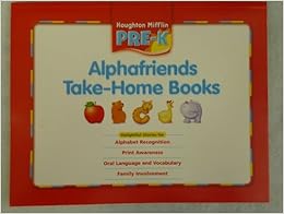 Houghton Mifflin Pre-K: Alphafriends Take-Home Books Grade Pre K ...
