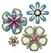 Spellbinders 4 Inch by 4-1/4 Inch Wizard Cutting and Embossing Die, Flower Creations