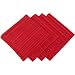 Red Striated Textured Napkins, 2 Napkins