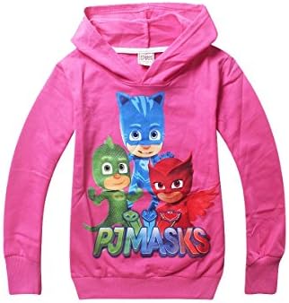 PJ Masks Baby Baby Boys Girls Kids Long sleeve fleece T-shirt hoodies(3-7 Years)