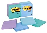 3M Post-it 3 x 3 Inch Notes, Neon Colors, 90- Sheets 12 Pack (654-5AQ)