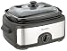 Micromark 6.3 Litre Rectangular Slow Cooker Brushed Stainless Steel & Black