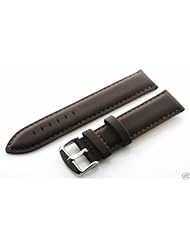 20mm Genuine Leather Strap for Iwc Dark Brown #4