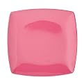 Eco-Friendly Square Dessert Plate Set of 4 - Fushia