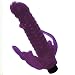 Waterproof Ribbed Rab-Butt Bunny Vibrator with Anal Tickler