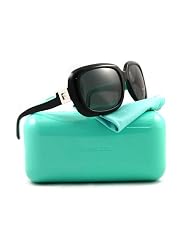 Tiffany & Co. Ladies 4034b Black Frame Smoke Grey Lens Plastic Sunglasses by Tiffany & Co.