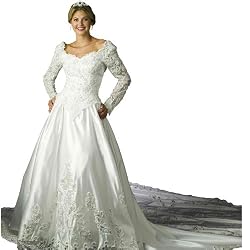 Wedding Dress Gown - White Bridal Gown, Informal Bridal Gown, Ball gown by Sean Collection (B8013) White