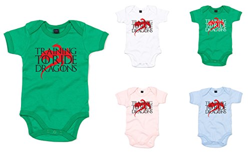 Training To Ride Dragons, Printed Baby Grow
