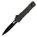 Schrade Viper 3, OTF, Black Handle, Black Blade, Plain