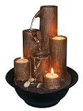 UPC 082155900923 product image for Tabletop Fountain with Three Candles | upcitemdb.com