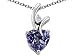 1.95 cttw 925 Sterling Silver 14K White Gold Plated Lab Created Heart Shaped Alexandrite Pendant