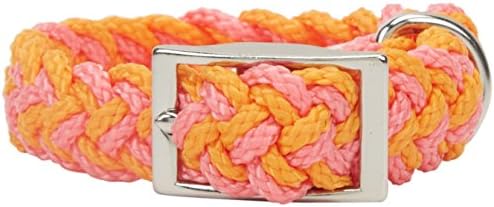 Kiss My Mutt Two-Toned Braided Collar - Palm Springs - X-Small