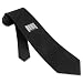 Bar Code Extra Long Tie by Wild Ties - Black Silk