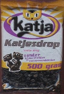 Katja Katjes drop ZOETE (Sweet)There are no colorants or preservatives in this licorice)2 bags are ea 500gram