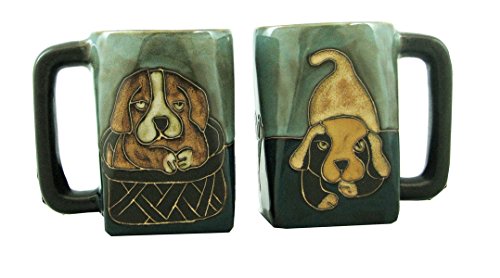 Mara Stoneware Mug - Playful Puppies 12 oz.