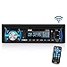 Pyle Marine Bluetooth Stereo Radio - 12v Single DIN Style Boat in Dash Radio Receiver System with Built-in Mic, Digital LCD, RCA, MP3, USB, SD, AM FM Radio - Remote Control - PLMRB29B (Black)