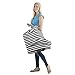 Baby Carseat Cover Canopy and Nursing Cover Stretchy Unisex Bonus Carry Pouch Multiuse by Munchkins & Milestones