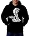 Mustang Cobra Logo Mens Sweatshirt FORD Mens Pullover Hoodie