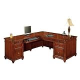 Antigua Executive LDesk with Left Return West Indies Cherry Finish