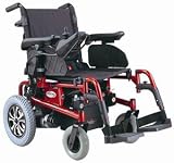Folding Power Chair, Burgudy with White Glove Service