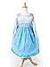 Little Adventures Ice Princess Dress Blue Queen Gown Dress-up (Small)