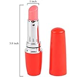 Vibrator,Tracy's Dog&trade good vibrations beach boys,red lipstick vibrator Mini Lovely Pointed Warrior G-pot Massager Free From Noise Powerful Vibrating Force Waterproof Silicone Vibrator