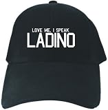 CAPS BLACK EMBROIDERY  LOVE ME , I SPEAK LADINO 