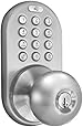 MiLocks DKK-02SN Electronic Touchpad Entry Keyless Door Lock, Satin Nickel
