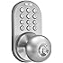 MiLocks DKK-02SN Electronic Touchpad Entry Keyless Door Lock, Satin Nickel