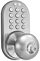 MiLocks DKK-02SN Electronic Touchpad Entry Keyless Door Lock, Satin Nickel