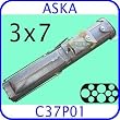 Billiard Pool Cue Sticks Aska C37P01 Grey, alligator finish With Stand