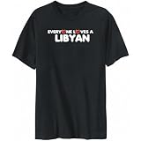 TShirt Mens Black EVERYONE LOVES Libyan Countries Large TShirt Mens Black EVERYONE LOVES Libyan Countries Large