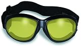 ELIMINATOR GOGGLES MOTORCYCLE PADDED EYEWEAR YELLOW TINT LENSES These Are Specially Made to Keep Dust And Wind Out Of Your Eyes