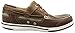 Sebago Triton Three Eyelets FGL Boat Shoes - Waxed Leather Moccasins with Breathable Mesh Lining, Comfy EVA Insole, and Strobel-Attached Rubber Outsole, Brown Cinnamon - 9