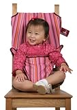 TotSeat Travel Fabric High Chair & Seat (Pink Stripes) (37"H x 19"W x .25"D ....
