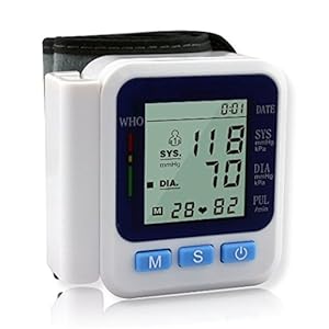 LP Digital Blood Pressure Monitor , Balance Wrist and Portable , High Accuracy Readings with Easy-to-Read Backlit LCD,Suitable for the elderly , hypertension , heart disease and so on.