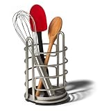 Euro Utensil Holder in Satin Nickel by Spectrum