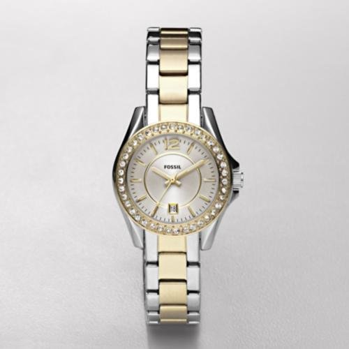 Fossil Riley Mini Stainless Steel Watch - Two-Tone