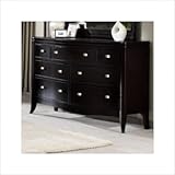 Somerton Signature Transitional 7 Drawer Dresser in Mocha
