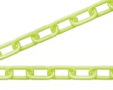 チェーン 黄　蛍光プラカラーチェン　１００ｍ PW80K(100)