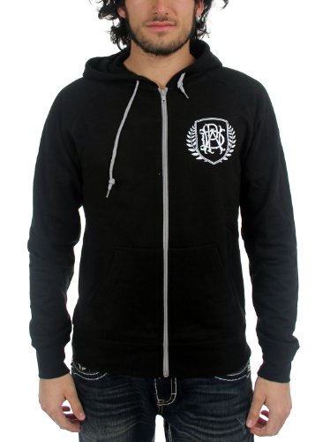 Parkway Drive - Mens Monogram Contrast Zip Hoodie, Size: Medium, Color: Black