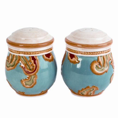 Fitz and Floyd Carissa Salt/Pepper Blue