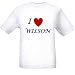 I LOVE WILSON - Name-series - White T-shirt