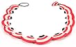 Necklace: Single Strand Wedge