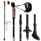  : Nordic Walking St&ouml;cke Carbon schwarz verstellb.80-140cm