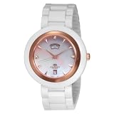 Oniss Paris Men's ON609-MRG WWHT Swiss Quartz Mother-of-Pearl Ceramic Bracelet Watch